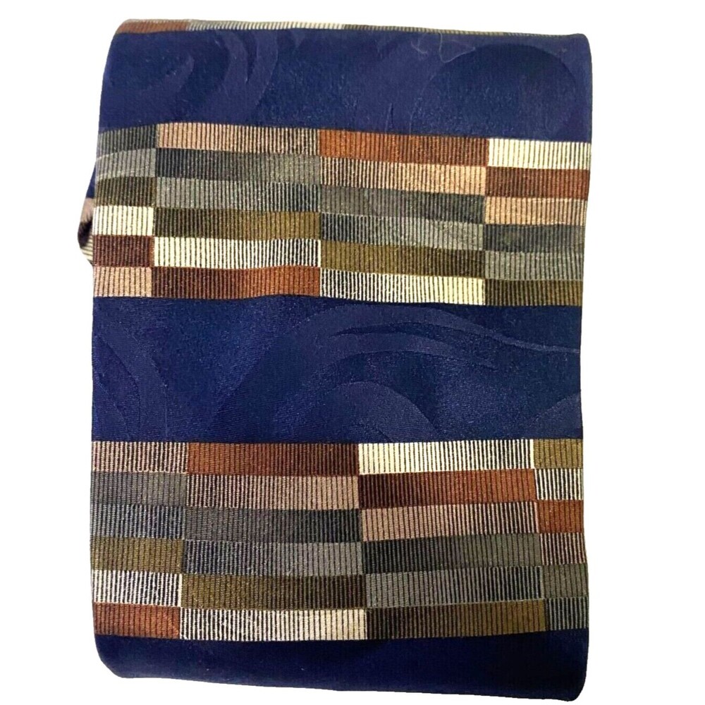 #6617 John Henry Multicolored Boxed Striped Mens Necktie, Tie